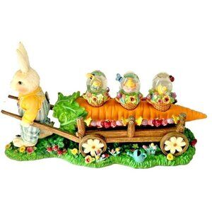 Easter Mini Water Globe Set & Tea Light Candleholder Bunny Centerpiece Spring‎